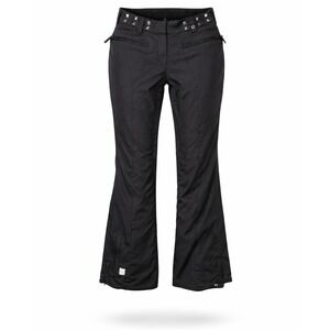 Powder‎ Room Snowboard Pants Women Large Studded Black Solid Regular Fit 67827